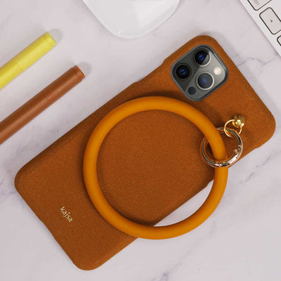 Apple iPhone 12 Kılıf Kajsa Splendid Serisi Morandi Ring Kapak Yeşil