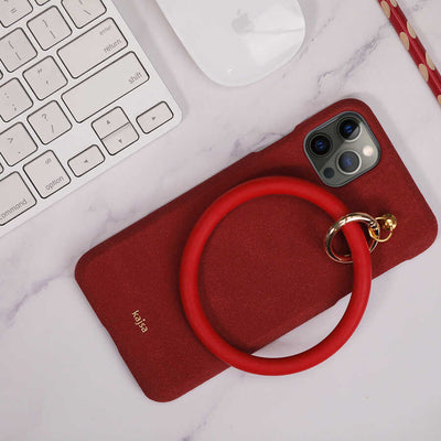 Apple iPhone 12 Kılıf Kajsa Splendid Serisi Morandi Ring Kapak Yeşil