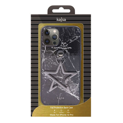 Apple iPhone 12 Kılıf Kajsa Starry Serisi Marble Kapak NO4