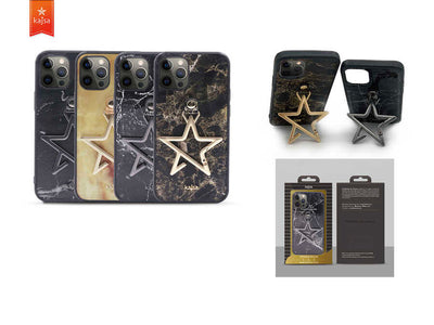 Apple iPhone 12 Kılıf Kajsa Starry Serisi Marble Kapak NO4