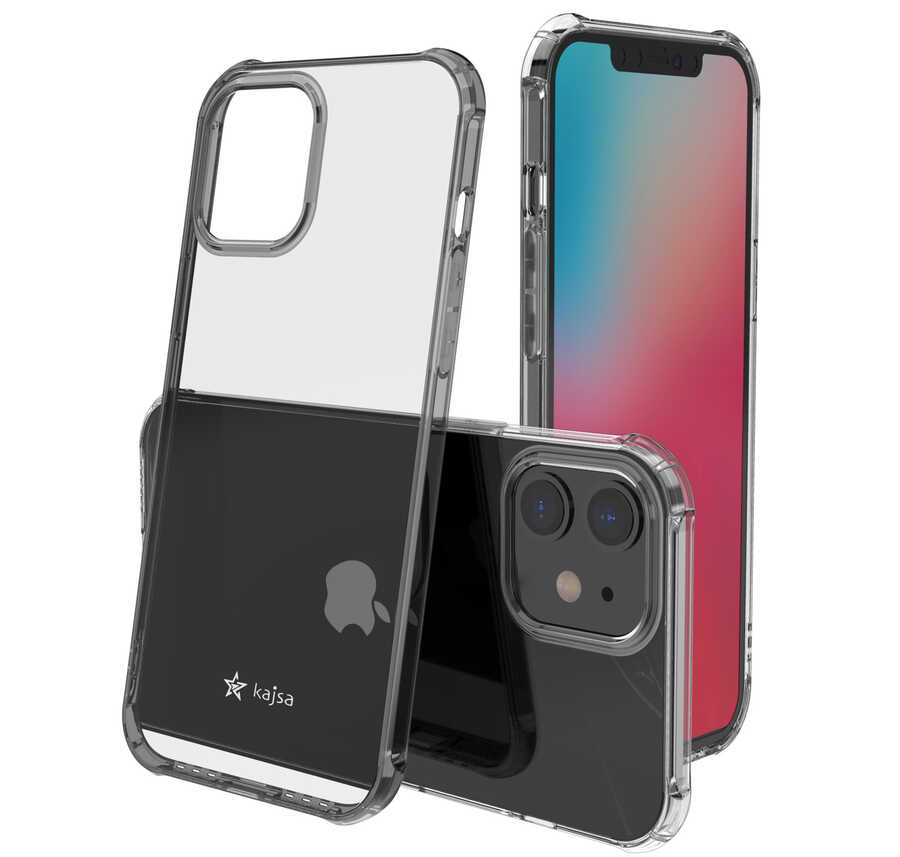 Apple iPhone 12 Kılıf Kajsa Transparent Kapak Renksiz