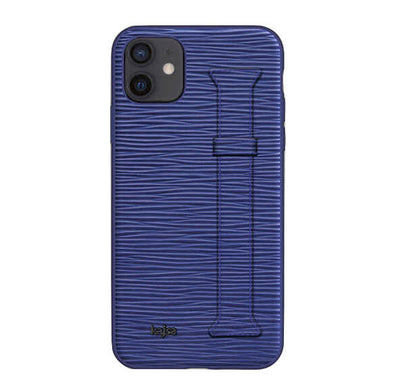 Apple iPhone 12 Kılıf Kajsa Wave Pattern Handstrap Kapak Kırmızı