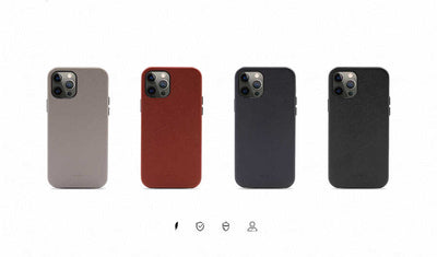Apple iPhone 12 Kılıf Kajsa Woven Kapak Siyah