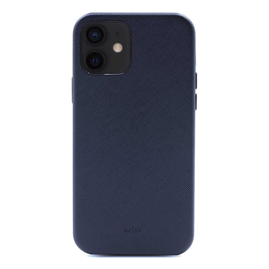 Apple iPhone 12 Kılıf Kajsa Woven Kapak Siyah