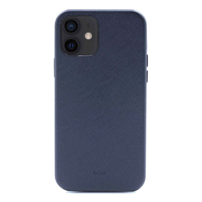 Apple iPhone 12 Kılıf Kajsa Woven Kapak Siyah