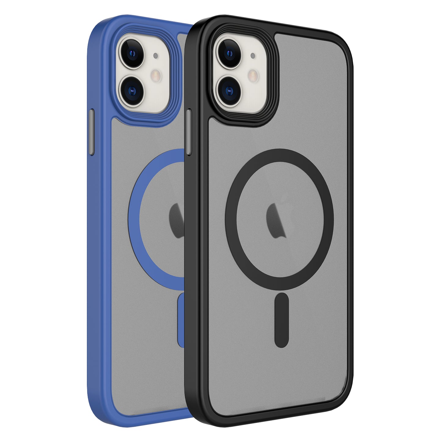 iPhone 12 Kılıf Mat Arka Yüzey Wireless Şarj Özellikli Zore Flet M-safe Kılıf