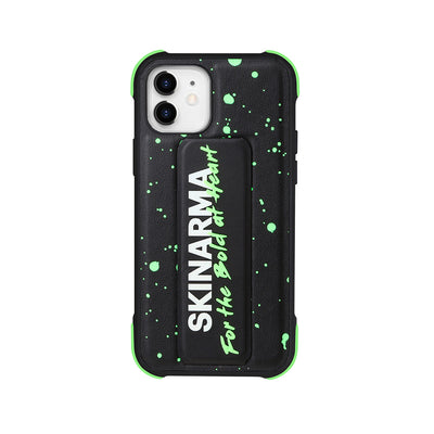 Apple iPhone 12 Kılıf SkinArma Standlı Deri Görünümlü Funsha Kapak Kırmızı