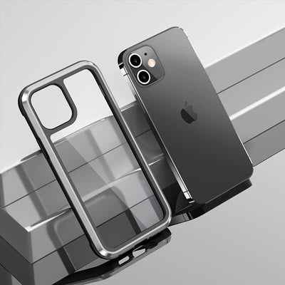 Apple iPhone 12 Kılıf Wiwu Defens Armor Kapak Siyah