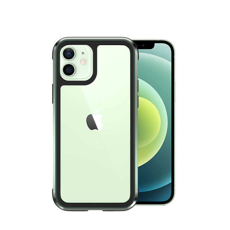 Apple iPhone 12 Kılıf Wiwu Defens Armor Kapak Yeşil