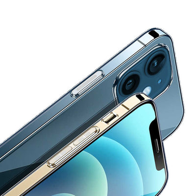 Apple iPhone 12 Kılıf Wiwu Magnetic Crystal Kapak Renksiz