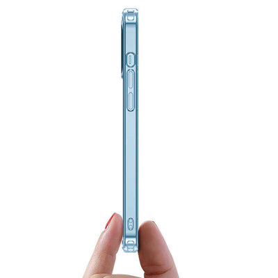 Apple iPhone 12 Kılıf Wiwu Magnetic Crystal Kapak Renksiz