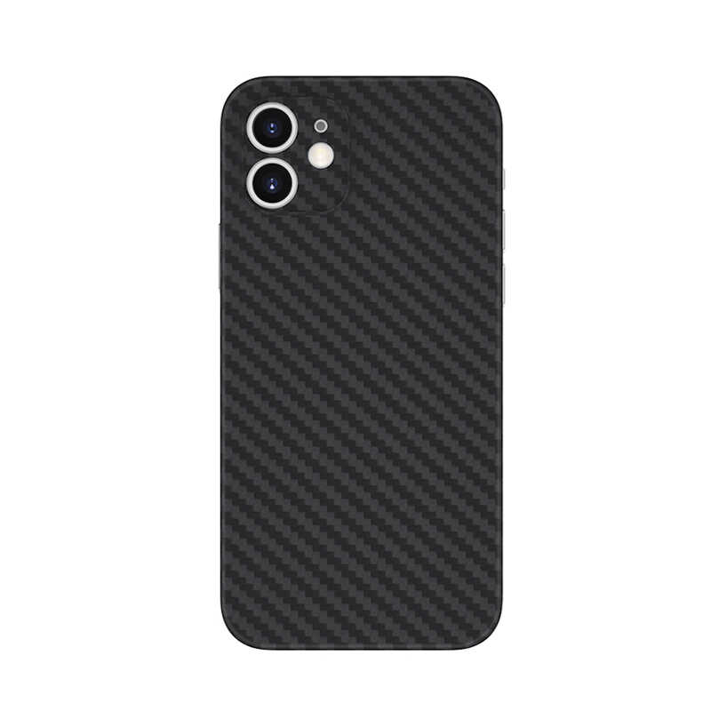 Apple iPhone 12 Kılıf Wiwu Skin Carbon PP Kapak Siyah