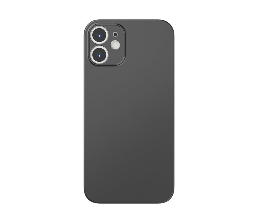 Apple iPhone 12 Kılıf Wiwu Skin Nano PP Kapak Siyah
