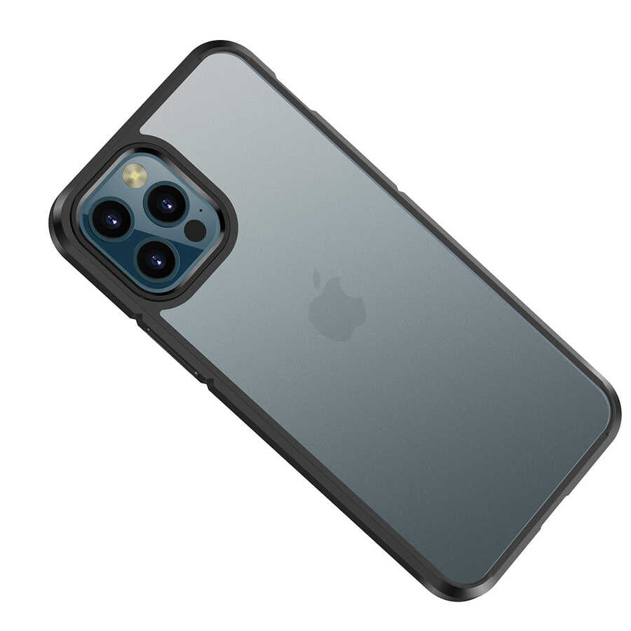 Apple iPhone 12 Kılıf Wlons H-Bom Kapak Renksiz
