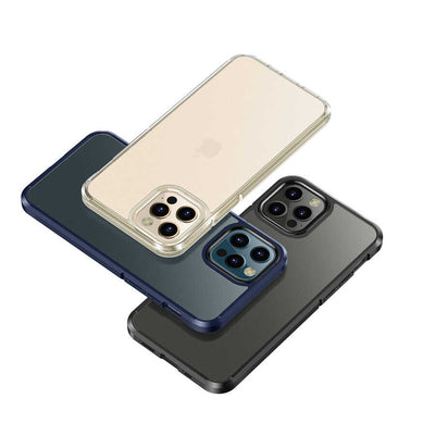 Apple iPhone 12 Kılıf Wlons H-Bom Kapak Lacivert