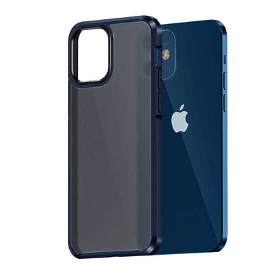 Apple iPhone 12 Kılıf Wlons H-Bom Kapak Lacivert