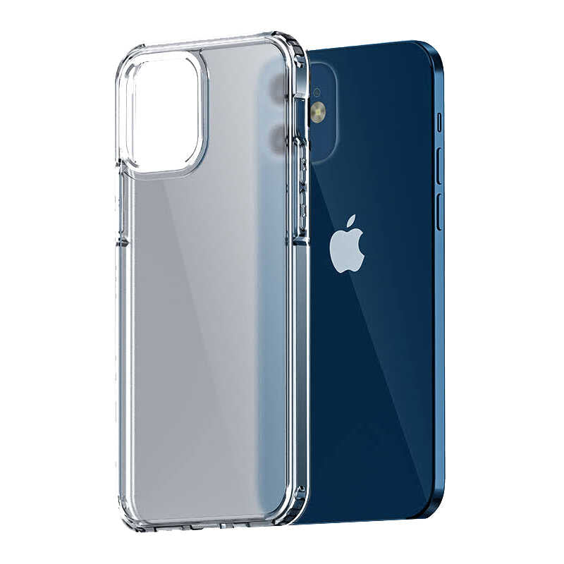 Apple iPhone 12 Kılıf Wlons H-Bom Kapak Renksiz