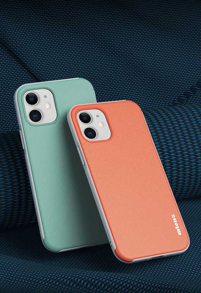 Apple iPhone 12 Kılıf Wlons Hill Kapak Mavi