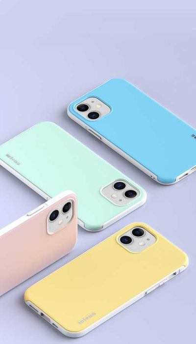 Apple iPhone 12 Kılıf Wlons Hill Kapak Mavi