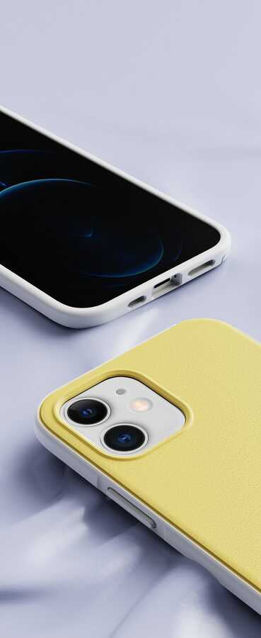 Apple iPhone 12 Kılıf Wlons Hill Kapak Mavi