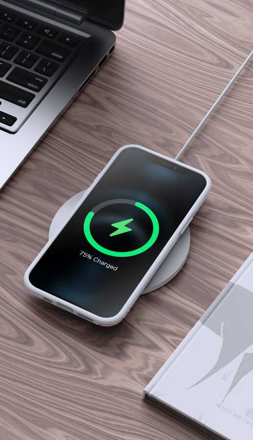 Apple iPhone 12 Kılıf Wlons Hill Kapak Mavi