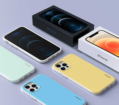 Apple iPhone 12 Kılıf Wlons Hill Kapak Mavi
