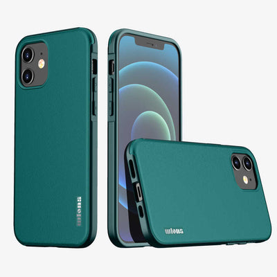 Apple iPhone 12 Kılıf Wlons Hill Kapak Mavi
