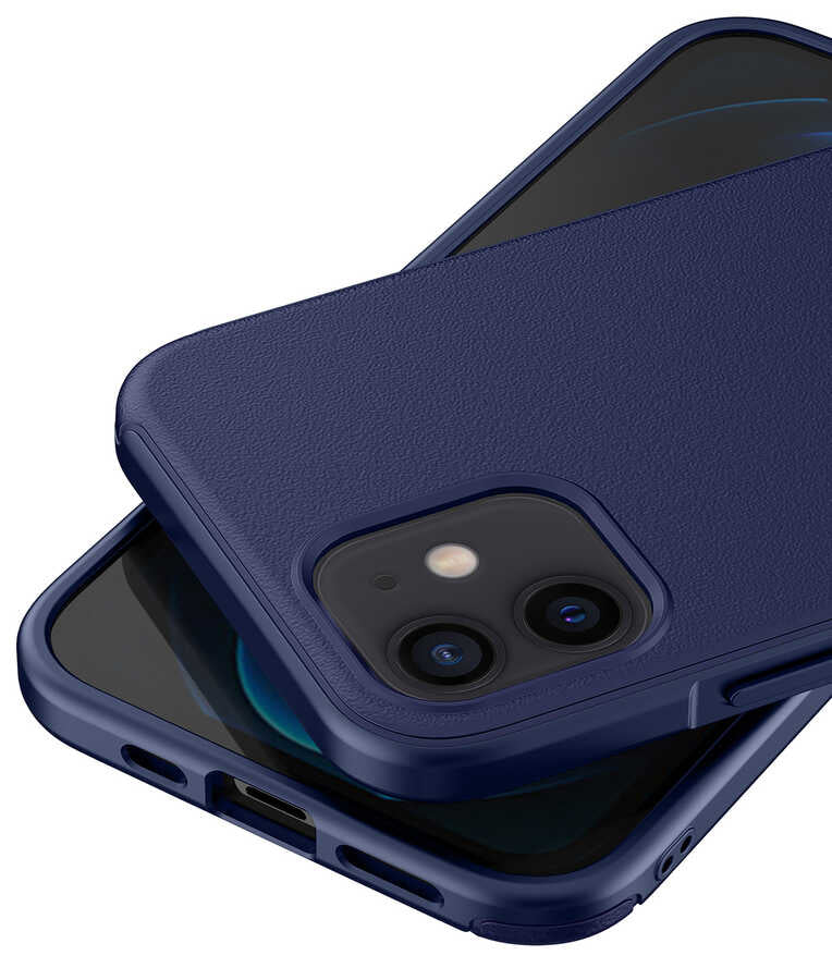 Apple iPhone 12 Kılıf Wlons Hill Kapak Mavi