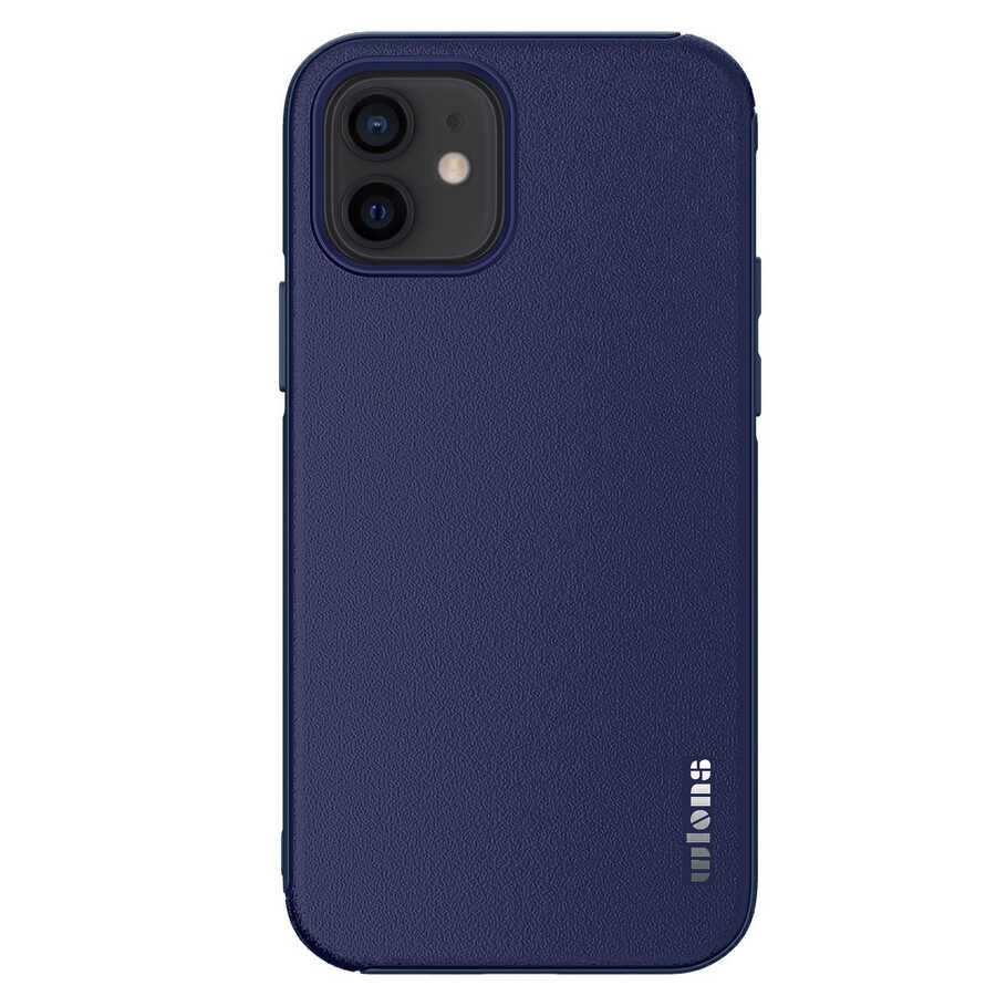 Apple iPhone 12 Kılıf Wlons Hill Kapak Mavi