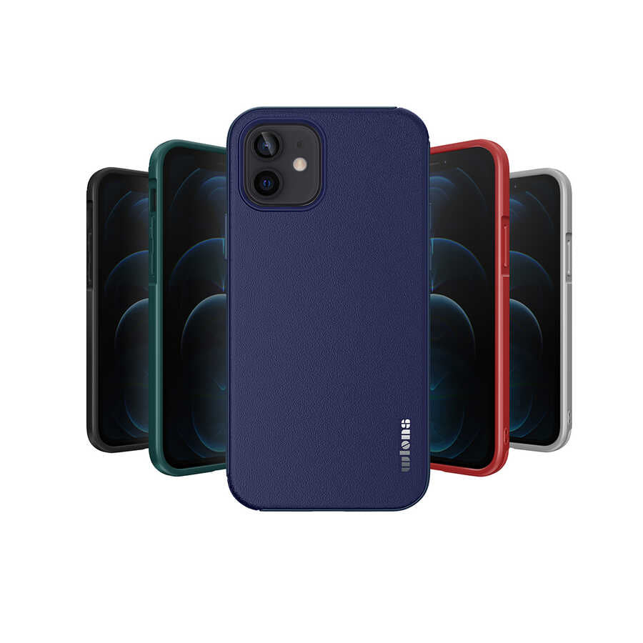 Apple iPhone 12 Kılıf Wlons Hill Kapak Mavi