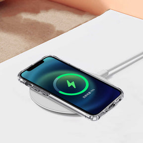 Apple iPhone 11 Kılıf Zore Magsafe Destekli Wireless Kapak Kablosuz Şarj Destekleyen Şeffaf Korumalı Kılıf