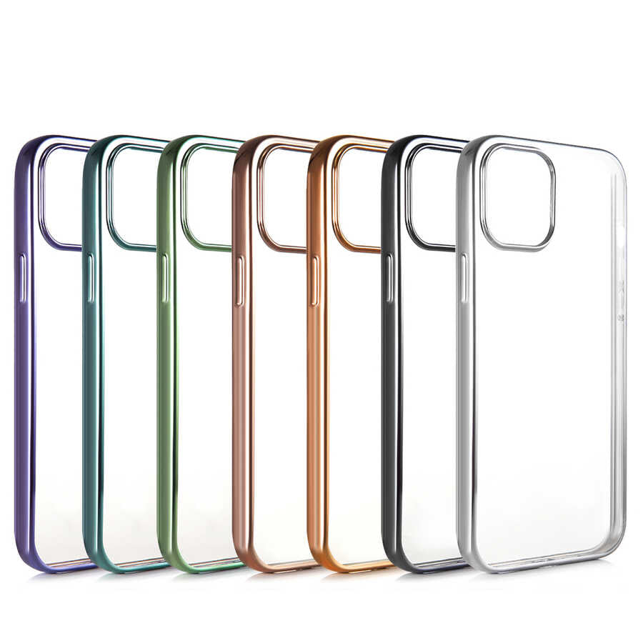 Apple iPhone 12 Mini Benks Magic Glitz Ultra-Thin Transparent Protective Soft Kapak Rose Gold