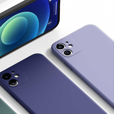 Apple iPhone 12 Mini Kılıf Benks Painting TPU Kapak Lacivert