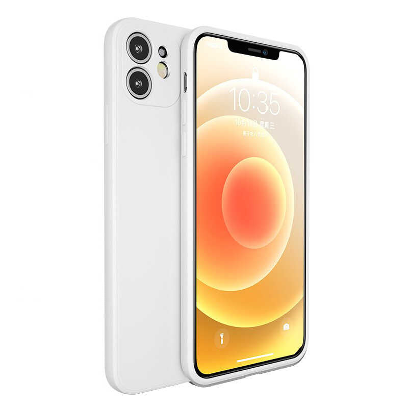 Apple iPhone 12 Mini Kılıf Benks Painting TPU Kapak Beyaz