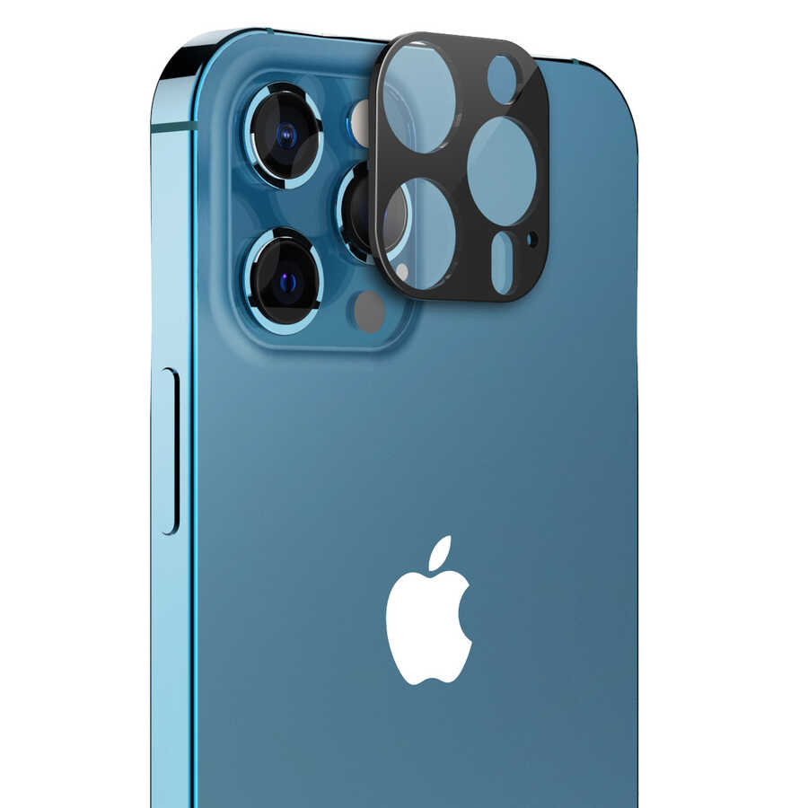 Apple iPhone 12 Pro Araree C-Subcore Temperli Kamera Koruyucu Siyah