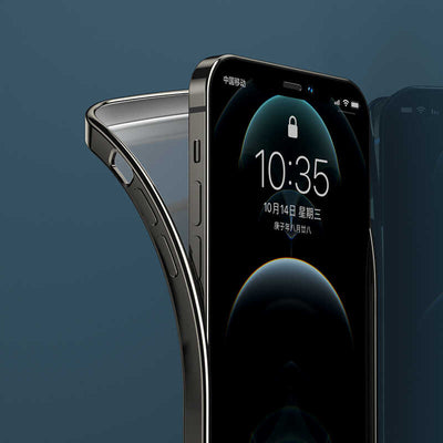 Apple iPhone 12 Pro Benks Matte Electroplated TPU Kapak Siyah