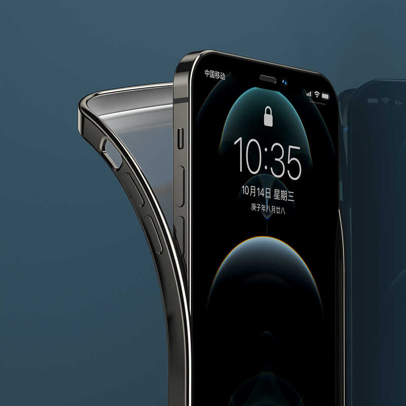 Apple iPhone 12 Pro Benks Matte Electroplated TPU Kapak Gümüş