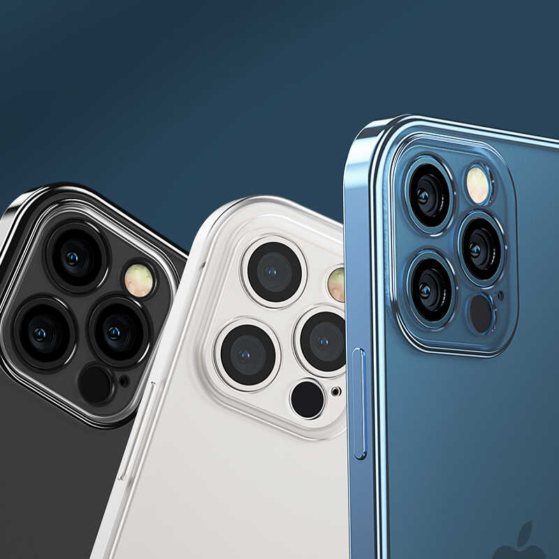 Apple iPhone 12 Pro Benks Matte Electroplated TPU Kapak Gümüş