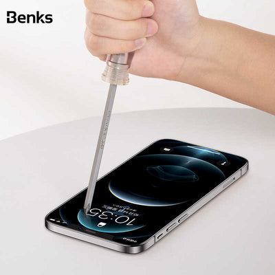 Apple iPhone 12 Pro Benks V Pro Plus Şeffaf Ekran Koruyucu Siyah