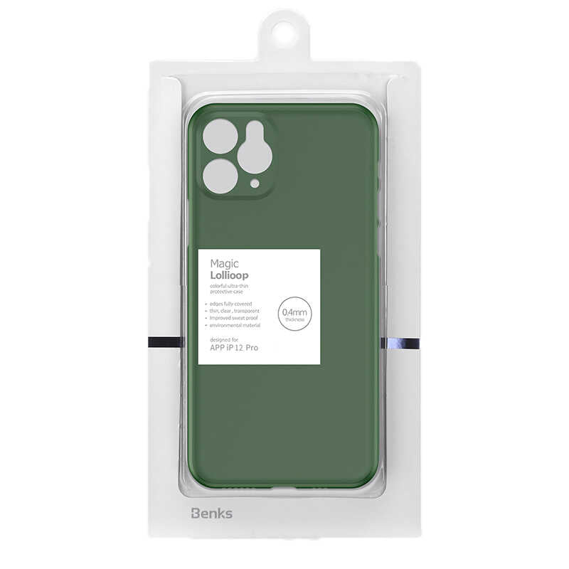 Apple iPhone 12 Pro Kılıf Benks Lollipop Protective Kapak Yeşil