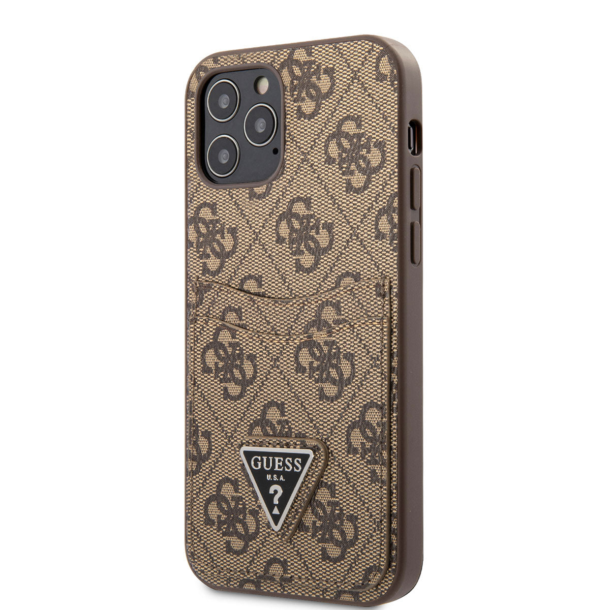 iPhone 12 Pro Kılıf GUESS Çift Kart Bölmeli Kılıf