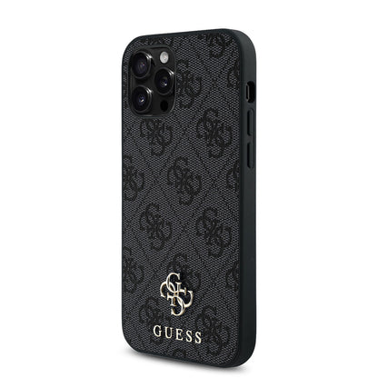 iPhone 12 Pro Kılıf Guess Orjinal Lisanslı M-safe Şarj Özellikli Small 4G Classic Kılıf