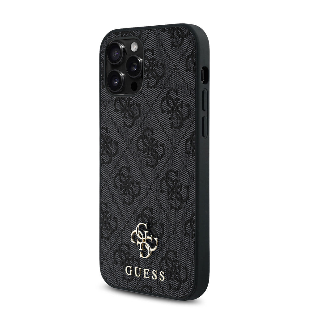 Apple iPhone 12 Pro Kılıf Guess Orjinal Lisanslı Magsafe Şarj Özellikli Small 4G Classic Kapak Kahverengi