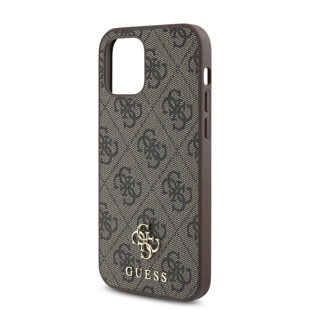 iPhone 12 Pro Kılıf Guess Orjinal Lisanslı M-safe Şarj Özellikli Small 4G Classic Kılıf