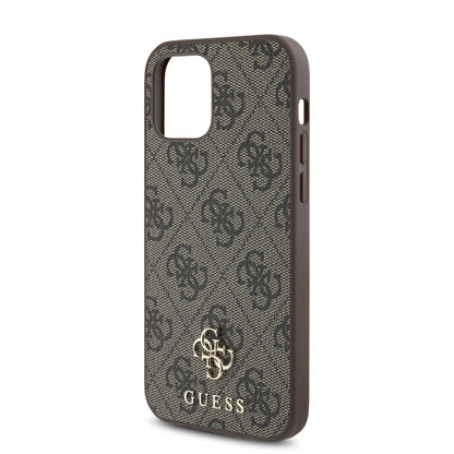iPhone 12 Pro Kılıf Guess Orjinal Lisanslı M-safe Şarj Özellikli Small 4G Classic Kılıf
