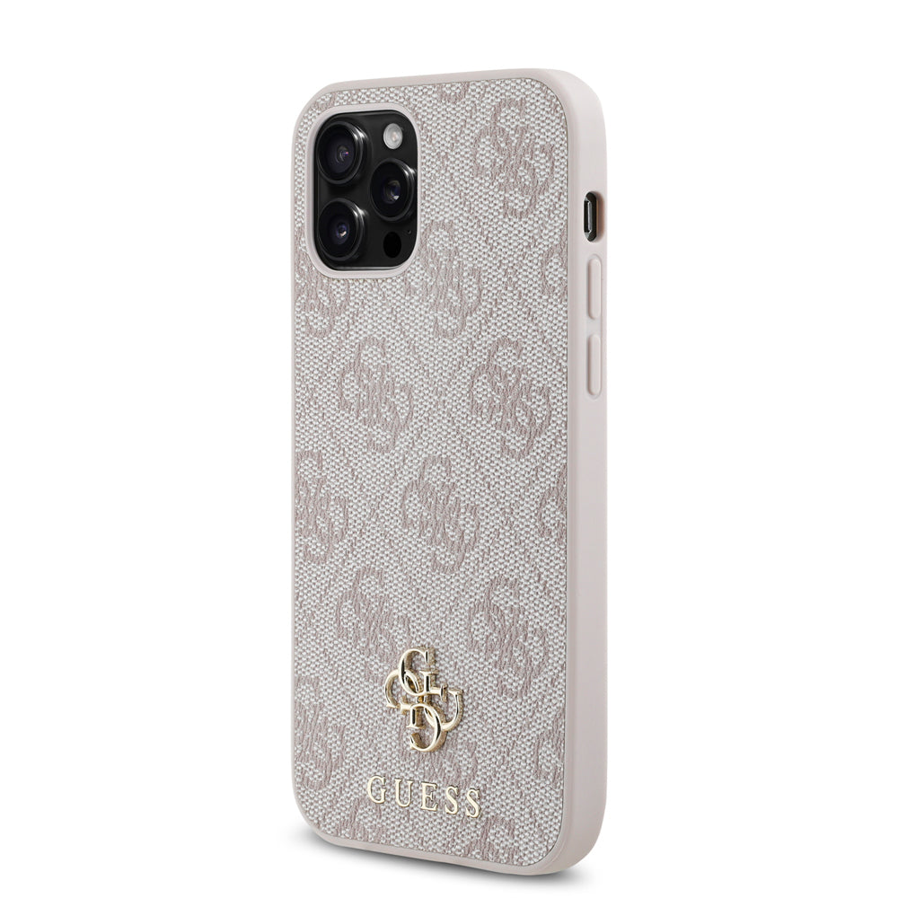 iPhone 12 Pro Kılıf Guess Orjinal Lisanslı M-safe Şarj Özellikli Small 4G Classic Kılıf