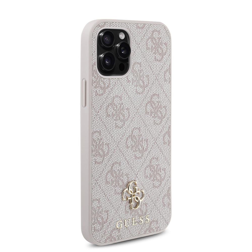 iPhone 12 Pro Kılıf Guess Orjinal Lisanslı M-safe Şarj Özellikli Small 4G Classic Kılıf