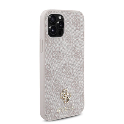 iPhone 12 Pro Kılıf Guess Orjinal Lisanslı M-safe Şarj Özellikli Small 4G Classic Kılıf