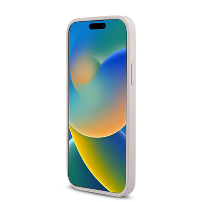 Apple iPhone 12 Pro Kılıf Guess Orjinal Lisanslı Magsafe Şarj Özellikli Small 4G Classic Kapak Pembe