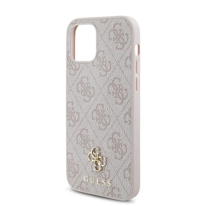 iPhone 12 Pro Kılıf Guess Orjinal Lisanslı M-safe Şarj Özellikli Small 4G Classic Kılıf
